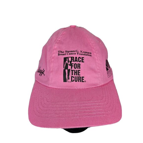 Breast Cancer Awareness Hat Pink Susan G. Komen Race For The Cure Running Hat - Picture 1 of 6